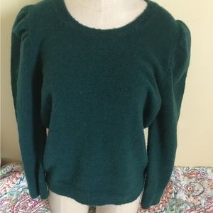 Carol Rose emerald green pullover sweater
